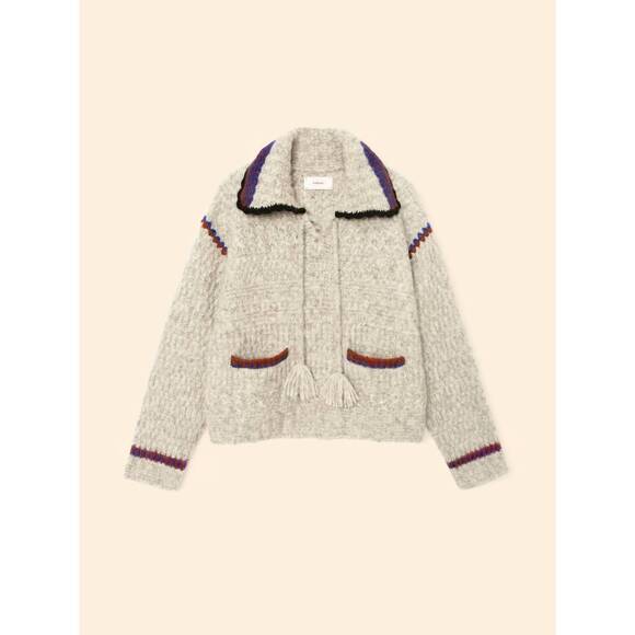 NEW XIRENA beatrice cozy sweater in gris - Picture 4 of 5